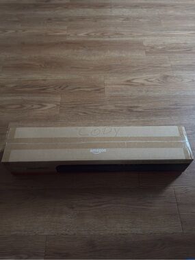 Amazon Essentials Black Soundbar in Retail Box